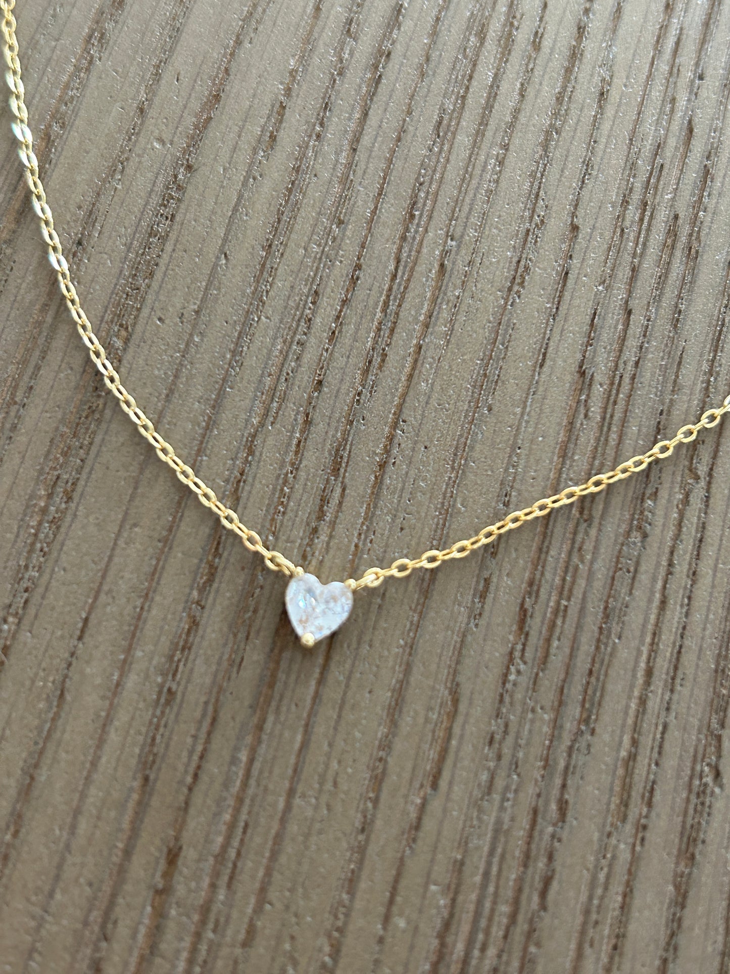 Solitaire Heart Necklace